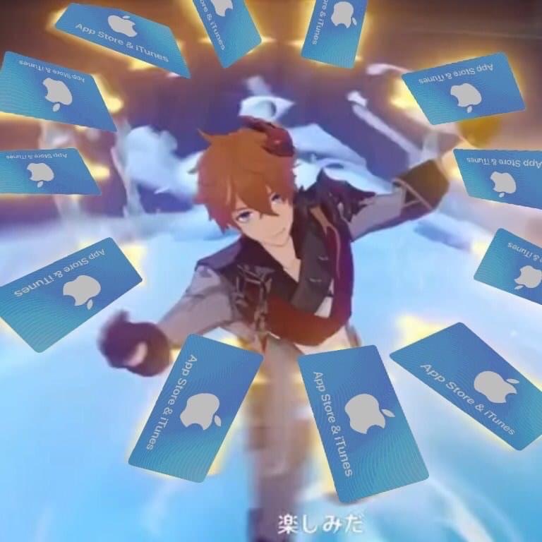 Genshin Impact Childe Prepaid card gacha.JPG