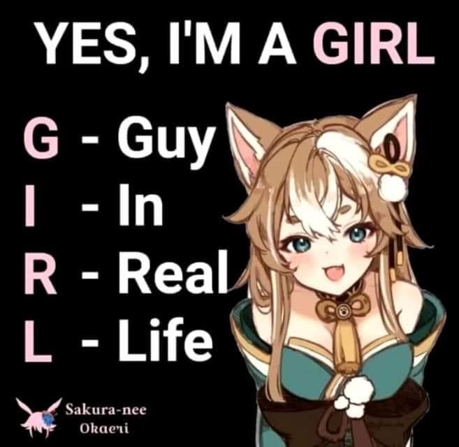 Genshin Impact Gorou Yes I'm a girl.JPG