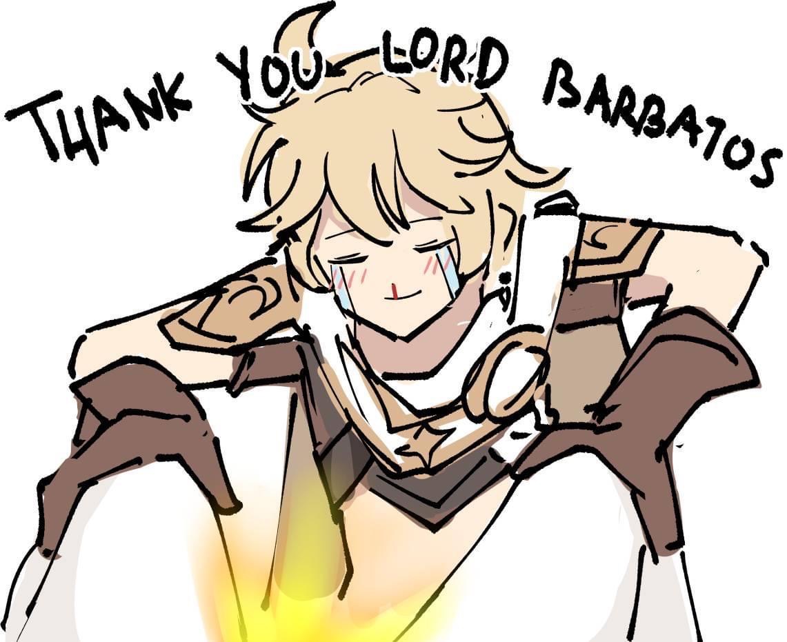 Genshin Impact Venti Aether Thank you Lord Barbatos.JPG