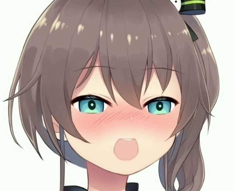 Hololive Matsuri Blushing Smile.JPG