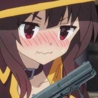 Konosuba Megumin holding a gun.JPG